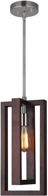 Woodbridge Lighting 17226stn-wll1wn Stella Wood Mini-pendant