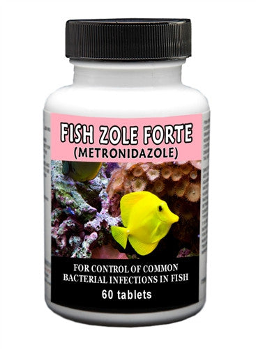 Thomas Labs 18048 Fish Zole Forte (metronidazole) 500mg, 60 Tablets