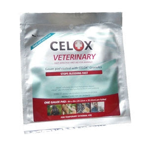 Celox 18109 Celox Veterinary Gauze Pad 8" X 8"