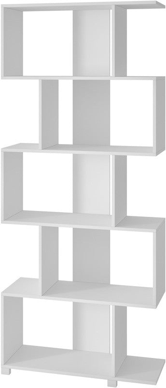 Accentuations By Manhattan Comfort Charming Petrolina Z- Shelf With 5 Shelves In White