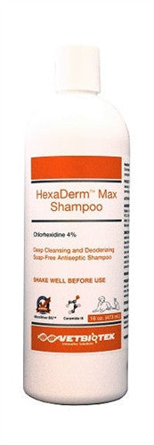Vetbiotek 19053 Hexaderm Max Shampoo, 16 Oz