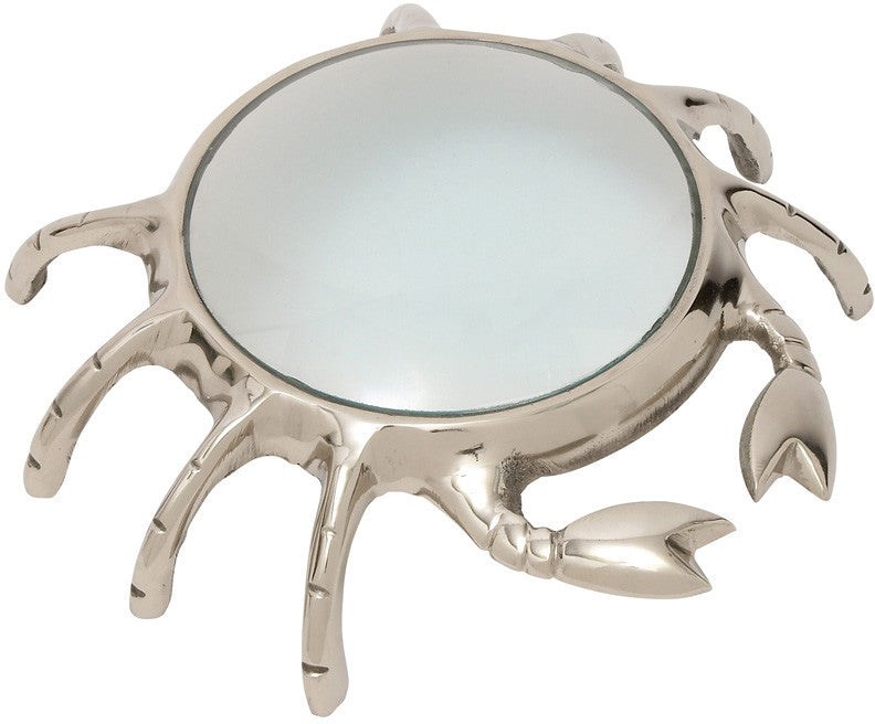 Bayden Hill Alum Crab Magnifier 10"w, 3"h