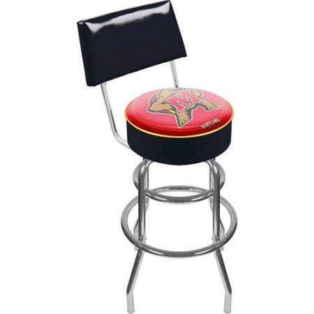 Maryland University Clc1100-md Maryland University Padded Bar Stool With Back