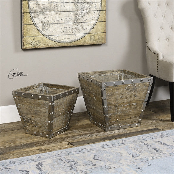 Uttermost Birtle Wood Containers S/2 (20027)