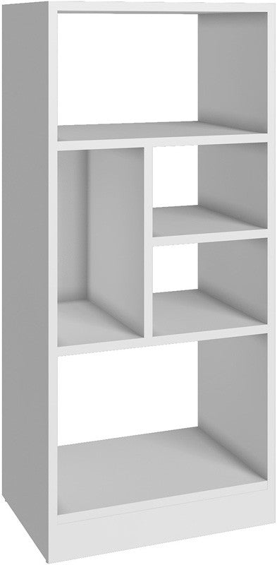 Accentuations By Manhattan Comfort Durable Valenca Bookcase 2.0 With 5- Shelves In White