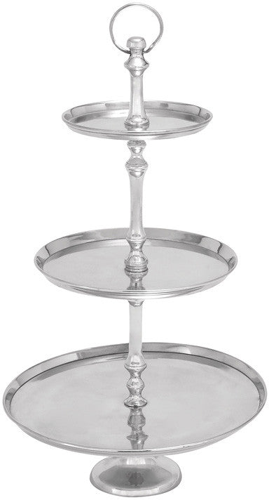 Bayden Hill Alum 3 Tier Tray 25"h, 15"w