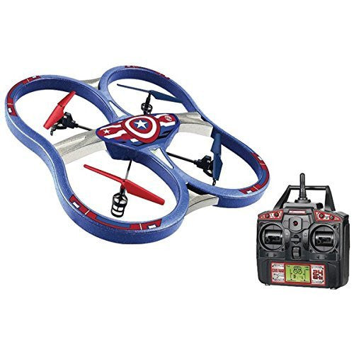 Marvel 4.5ch Gyro 2.4ghz Captain America Spy Drone Ufo Rc Quadcopter