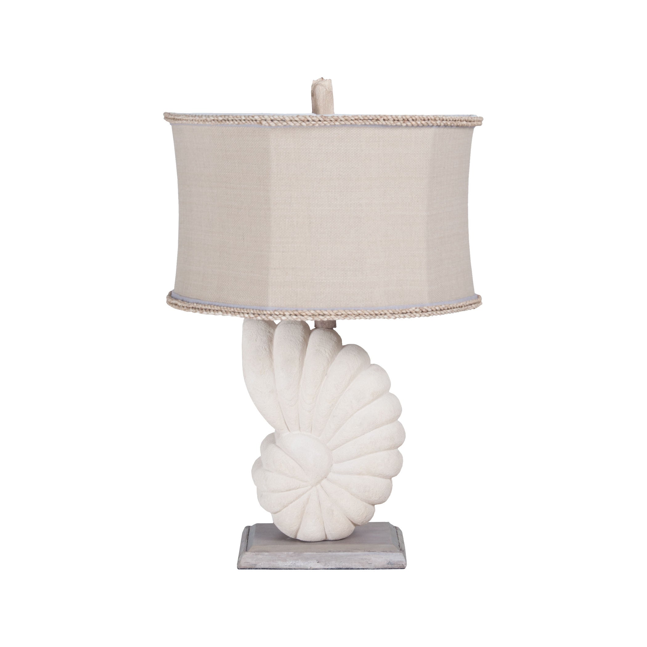 Guildmaster Gui-3516011 Stone Nautilus Collection Aged Silver,oyster Finish Table Lamp