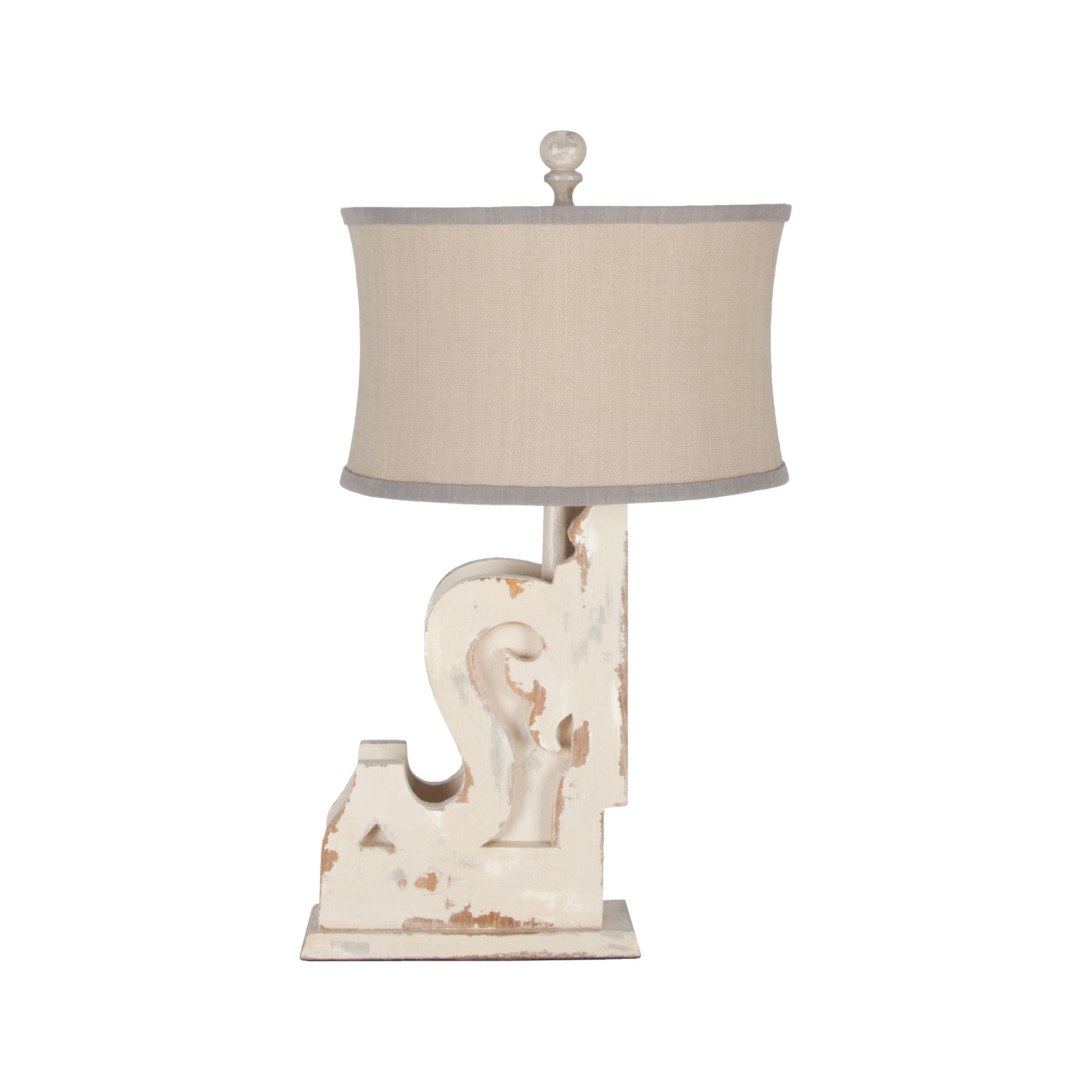 Guildmaster Gui-3516023 Carved Corbel Collection Crossroads Rosa Finish Table Lamp