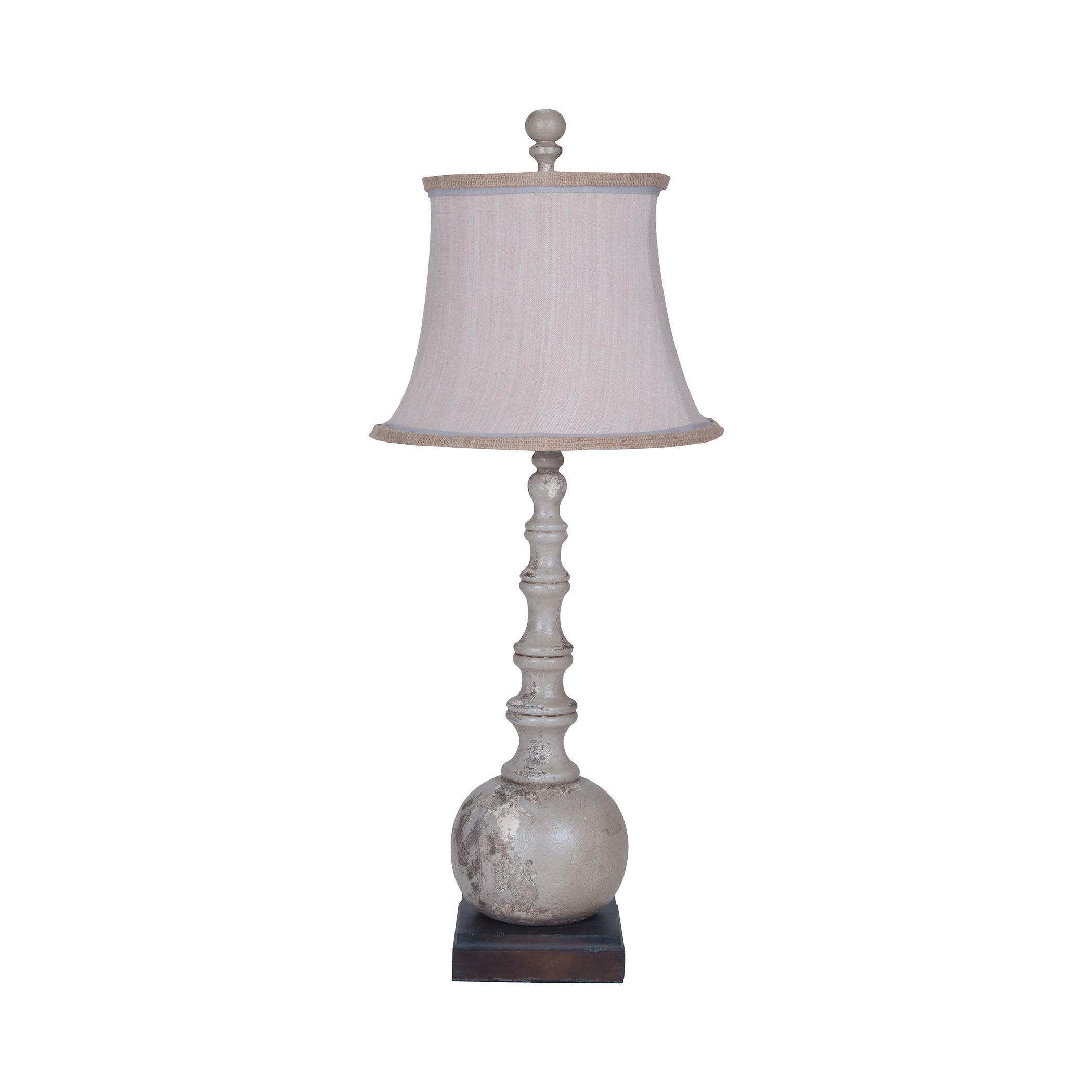 Guildmaster Gui-3516037 Marrakesh Collection Vintage Gris,weathered Grey Finish Table Lamp