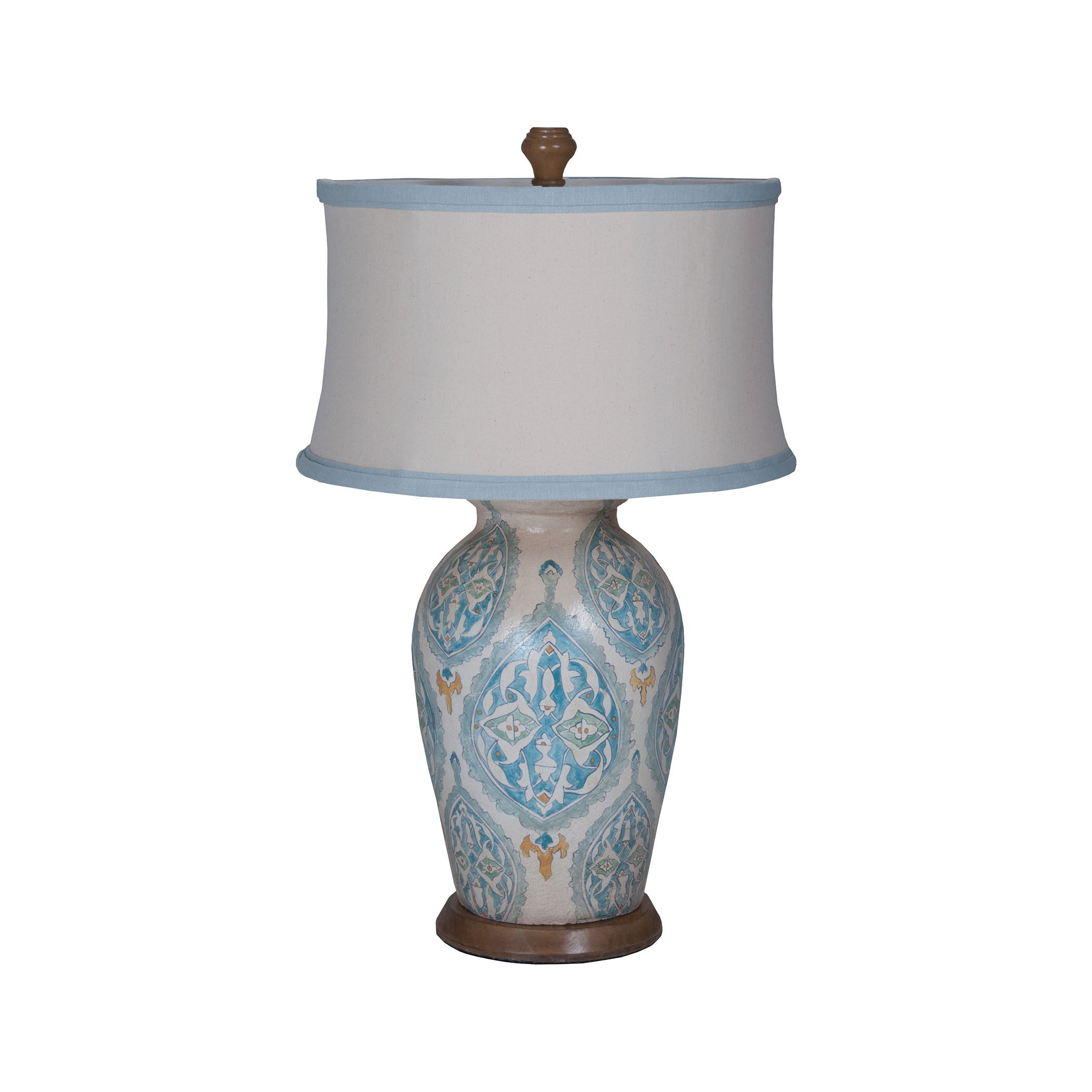 Guildmaster Gui-3516042 Terracotta Lamps Collection Handpainted Art Finish Table Lamp