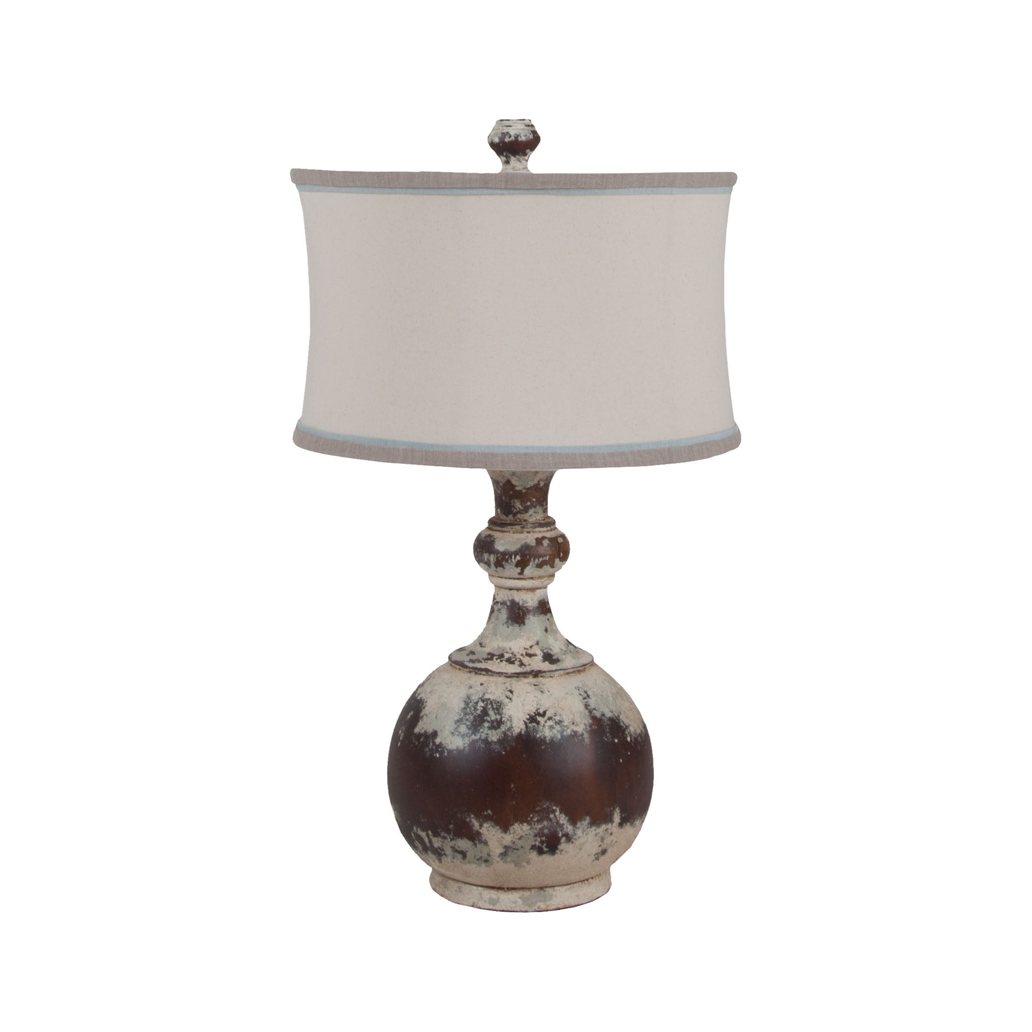 Guildmaster Gui-3516043 Leyland Collection Distressed Sand,stellar Blue Finish Table Lamp