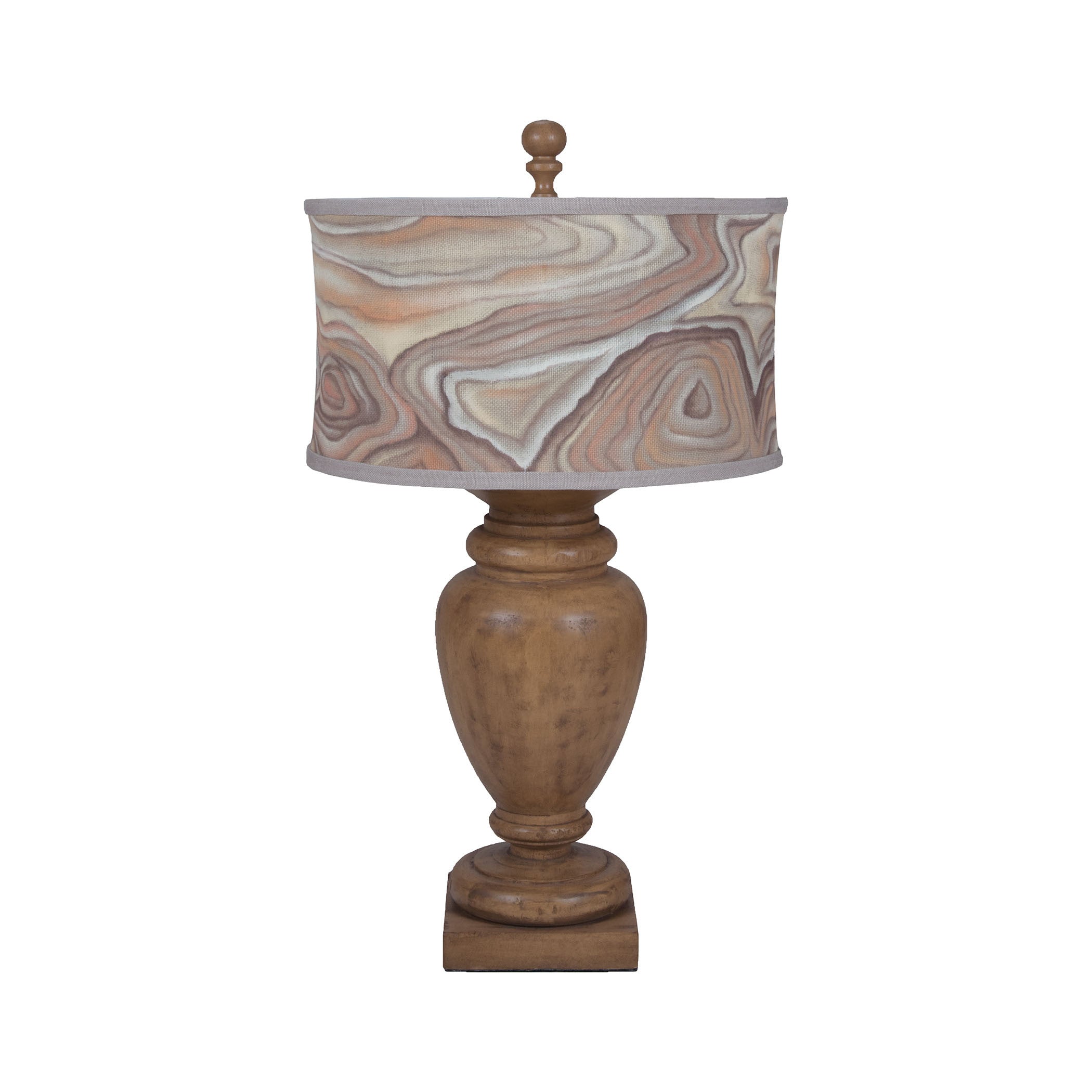 Guildmaster Gui-3516044 Turned Urn Collection Artisan Dark Stain Finish Table Lamp