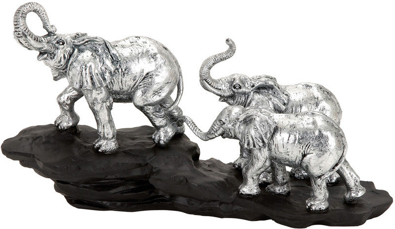 Benzara 36418 Polystone Elephant A Walking Elephant