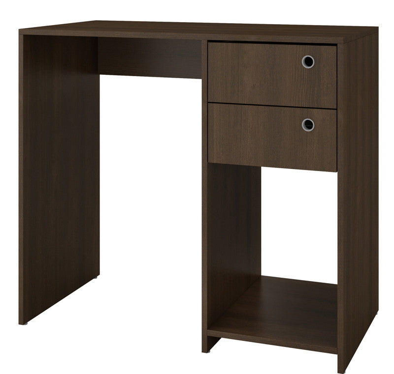Accentuations By Manhattan Comfort Practical Pascara Work Desk With 2-drawers And 1 Cubby In Tobacco