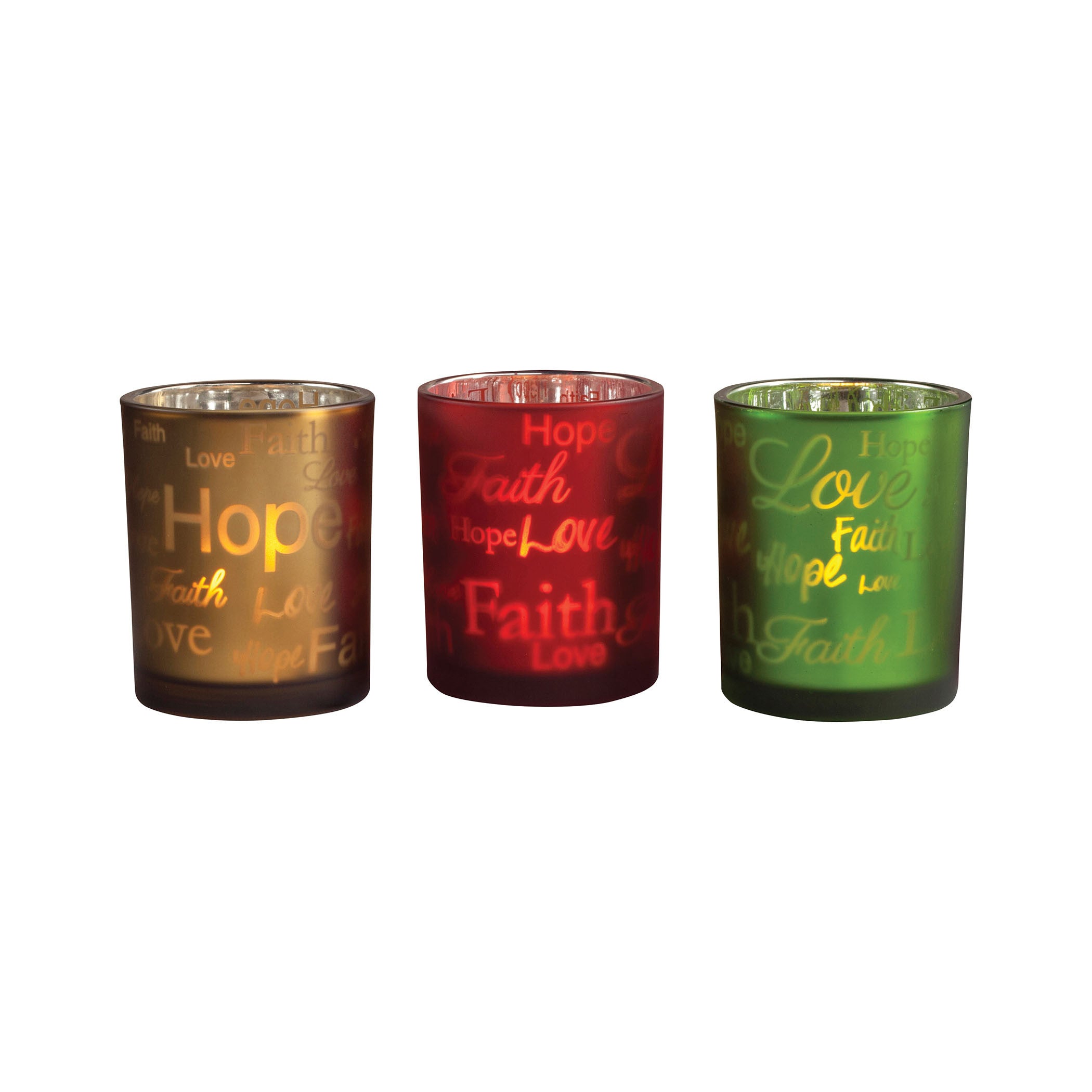 Pomeroy Pom-392504 Sentiments Collection Red Green,champagne Finish Candle/candle Holder