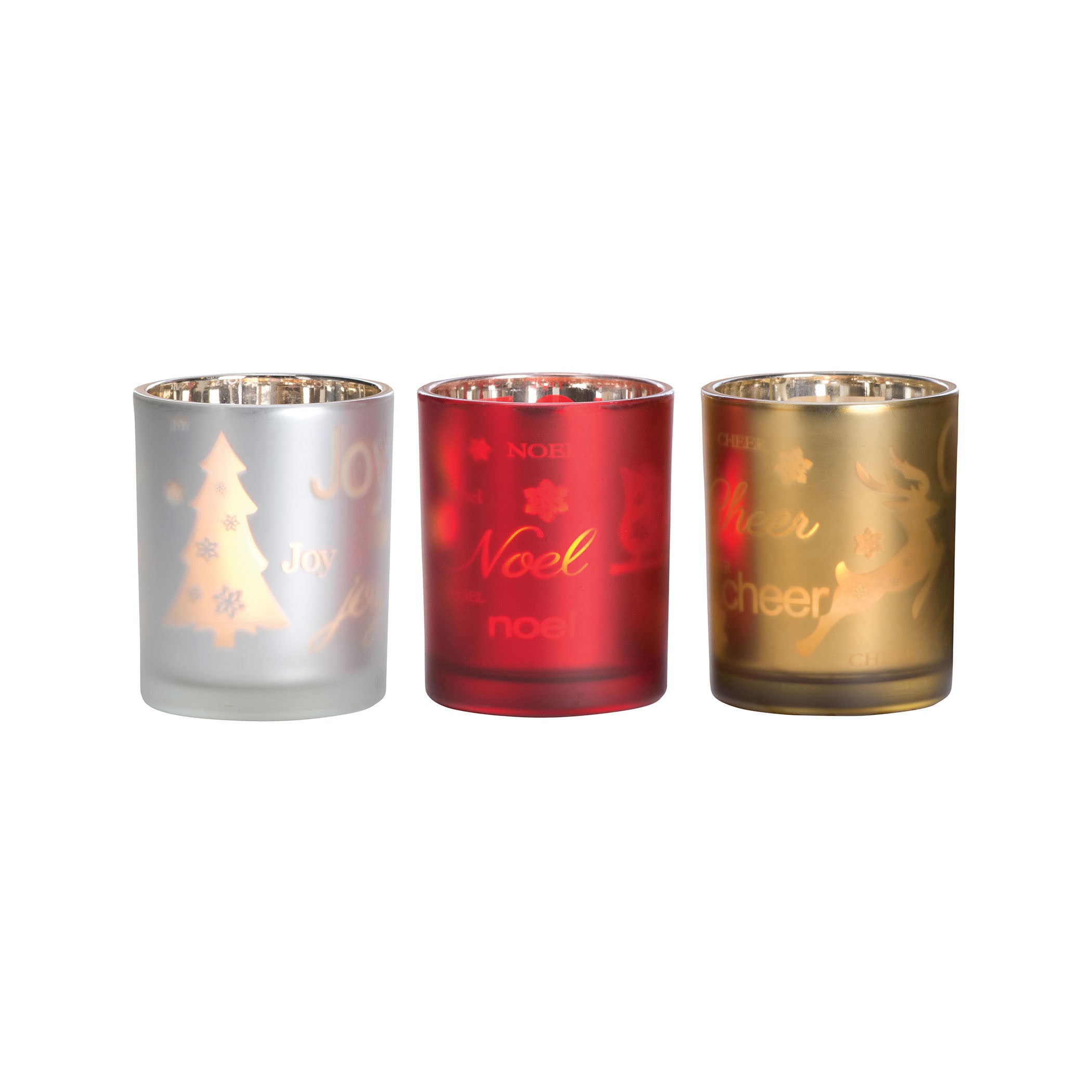 Pomeroy Pom-393433 Splendor Collection Frosted Antique Silver,red,gold Finish Candle/candle Holder