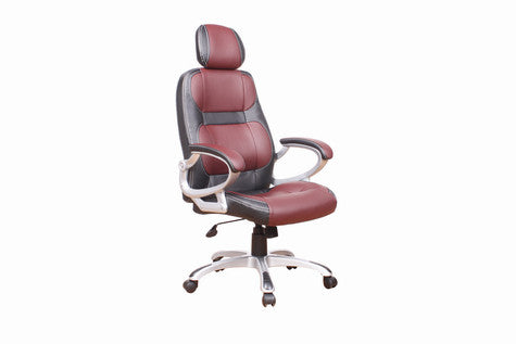 Chintaly 4238-cch-brg Modern Adjustable Office Chair With Headrest