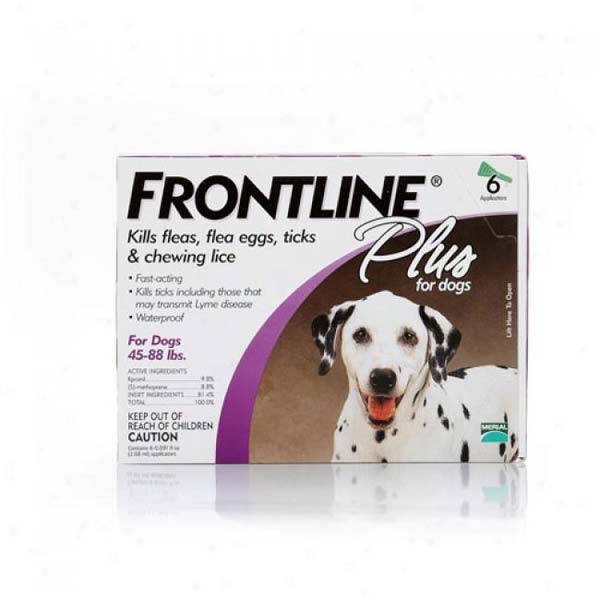Frontline 45-88-6pk-ps Flea Control Plus For Dogs And Puppies 45-88 Lbs 6 Pack