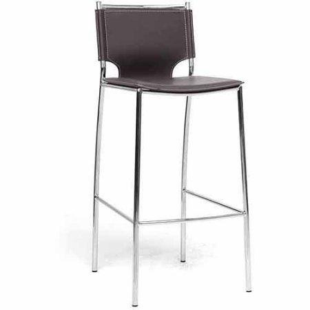 Wholesale Interiors Alc-1083a-75 Brown Montclare Brown Leather Modern Bar Stool - Set Of 2