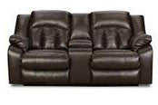 United Furniture Industries 50325-63 Sebring Coffeebean Double Motion Console Loveseat
