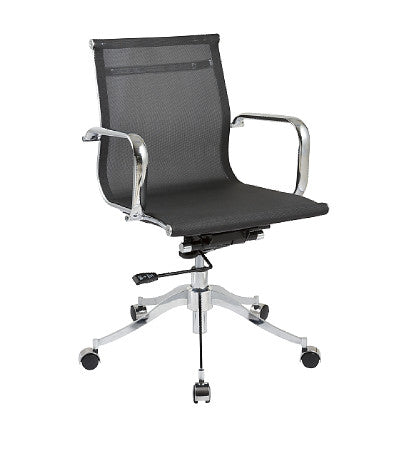 Chintaly 5205-cch-blk Adjustable Height Pneumatic Office Chair