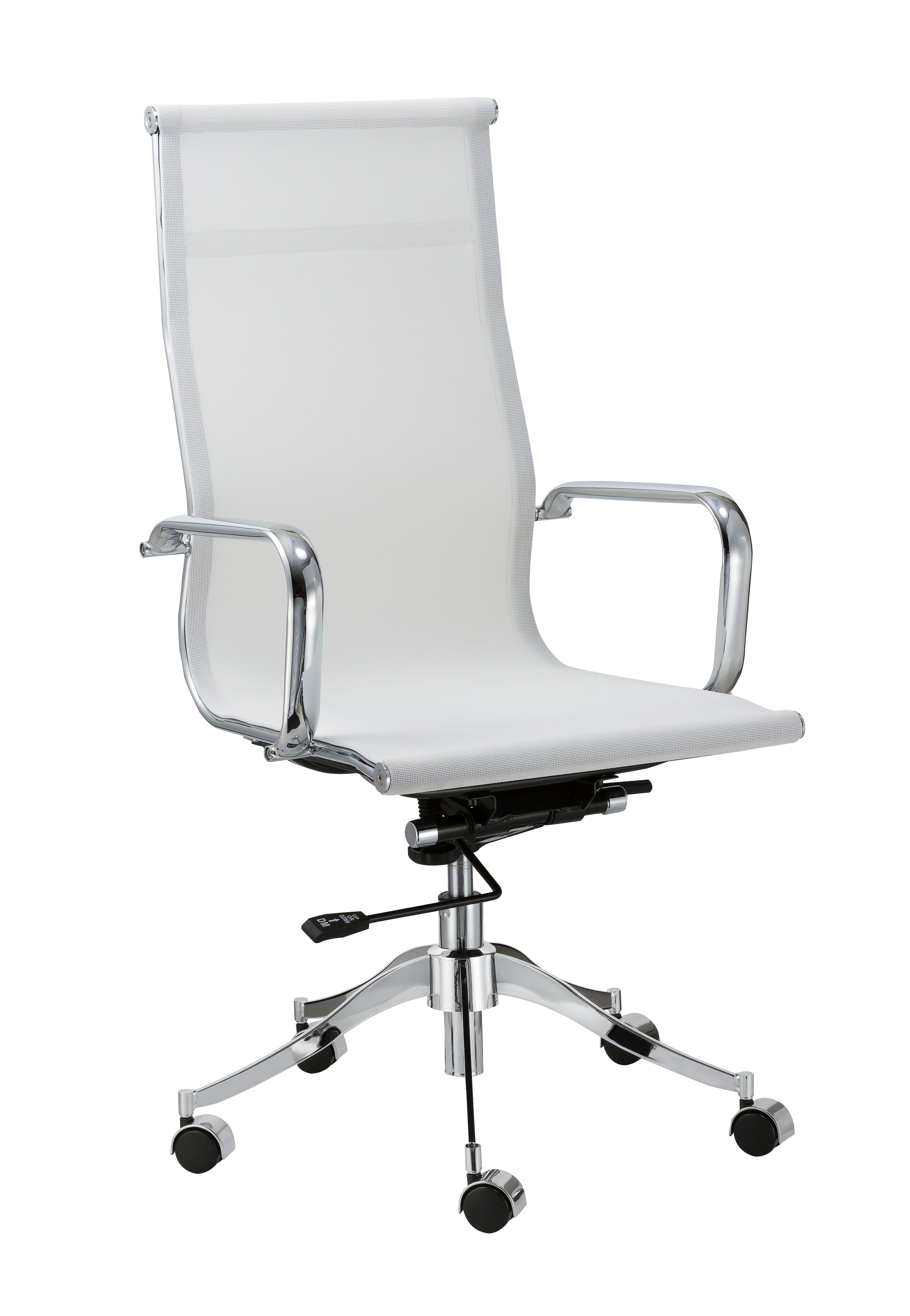 Chintaly 5207-cch-wht Adjustable Height Pneumatic Office Chair