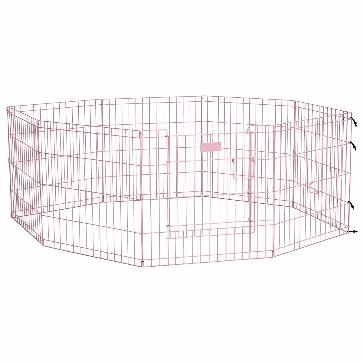 Midwest 524drpk Life Stages Pet Exercise Pen With Full Max Lock Door 8 Panels