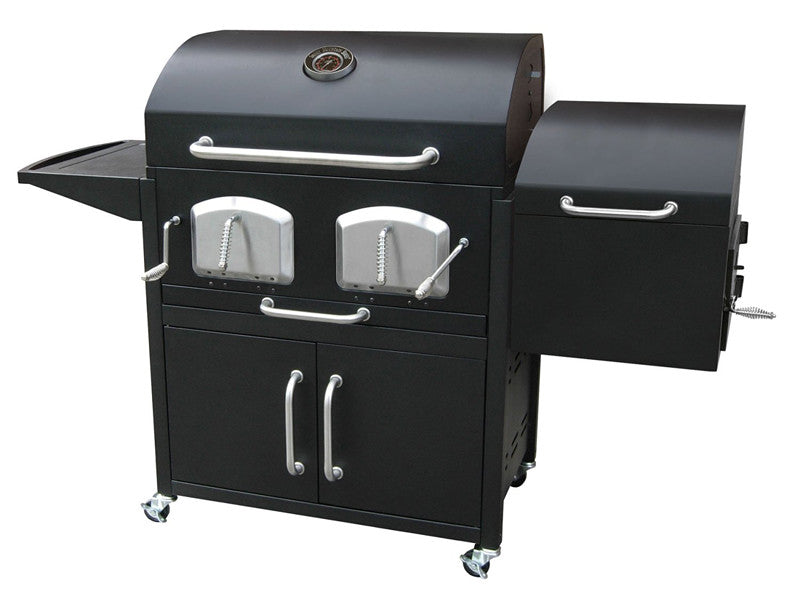 Landmann 591320 Bravo Premium Charcoal Grill With Offset Smoker