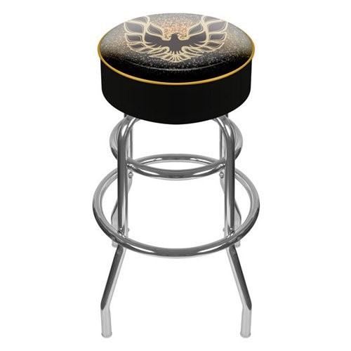 31" Gm1000-fb-blk Pontiac Firebird Black Padded Swivel Bar Stool