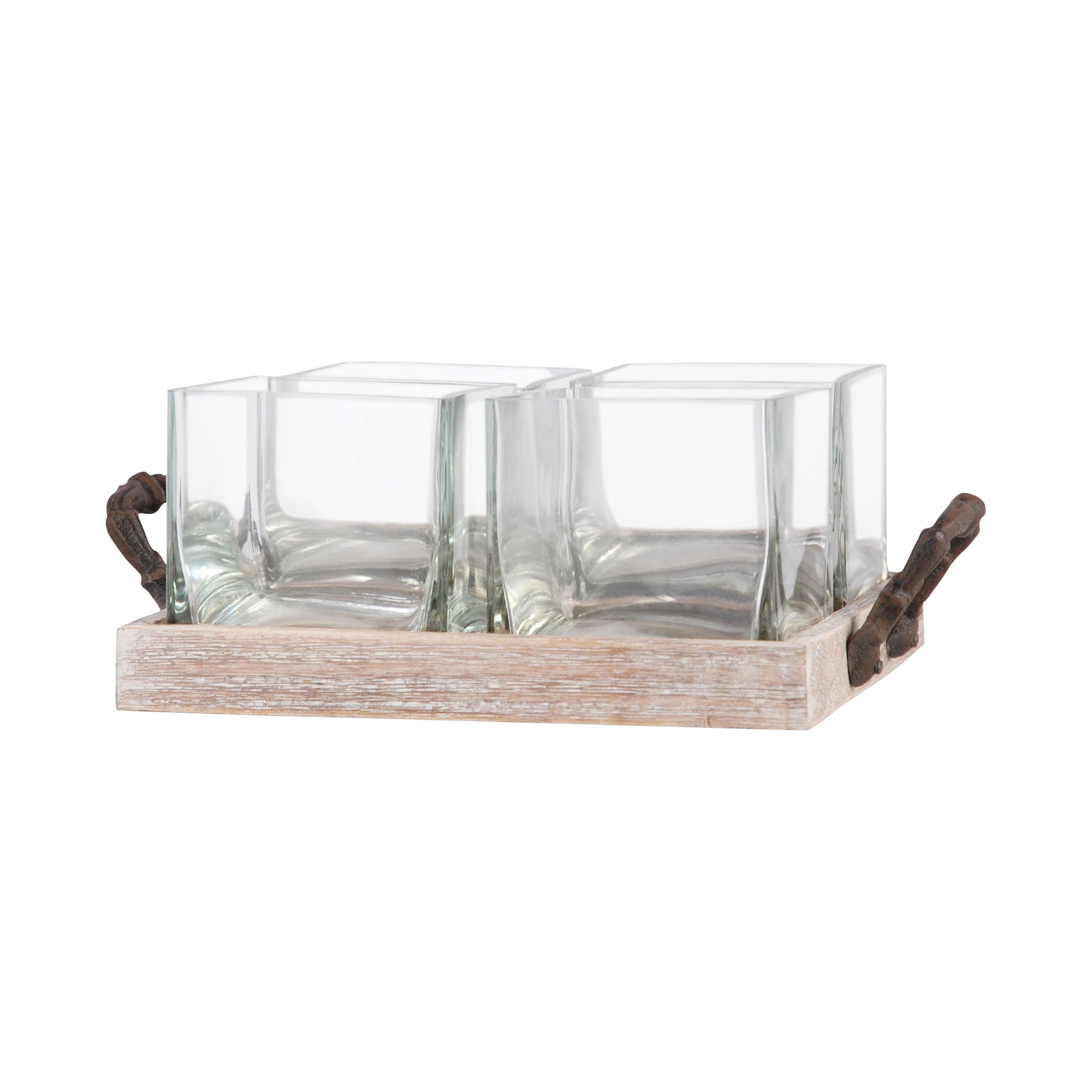 Pomeroy Pom-608490 Campagne Collection Rustic,ashwood,clear Finish Tray