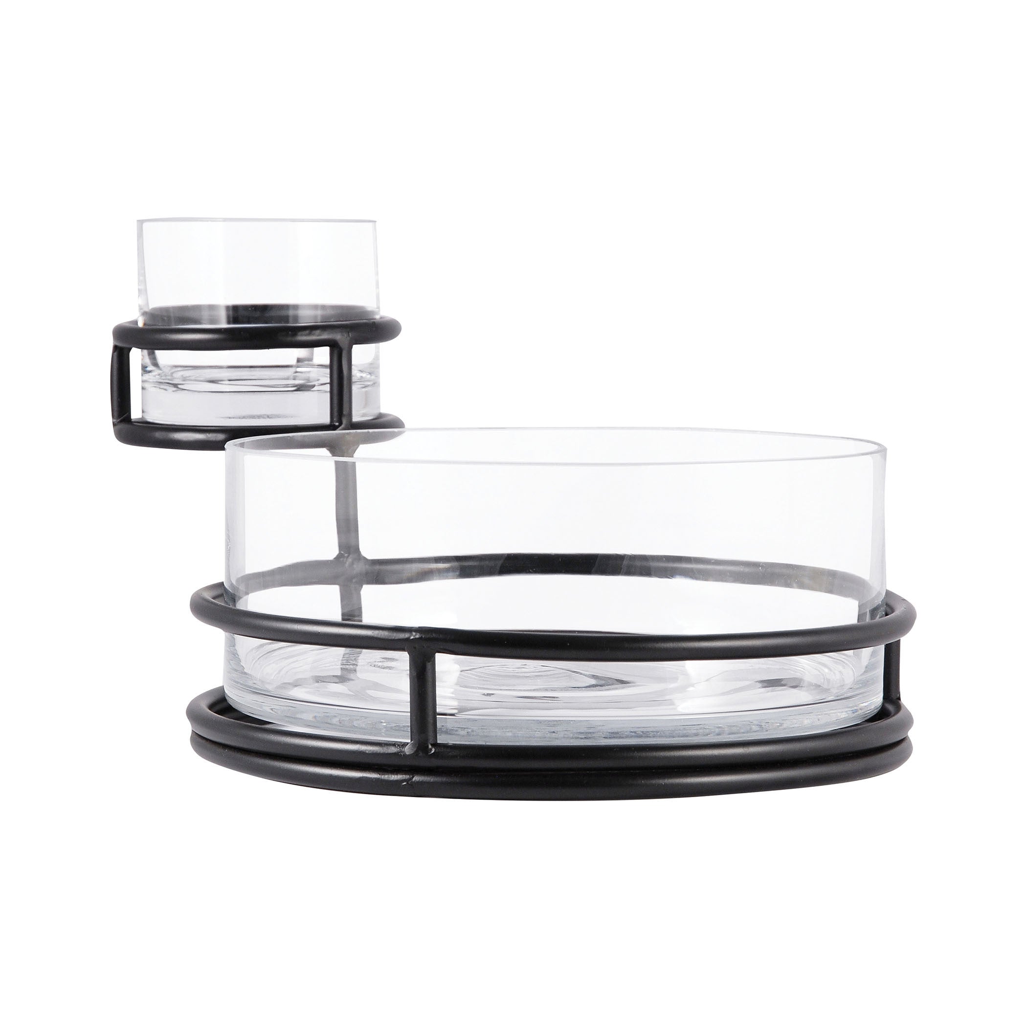Pomeroy Pom-608520 Stanton Collection Black,clear Finish Tray