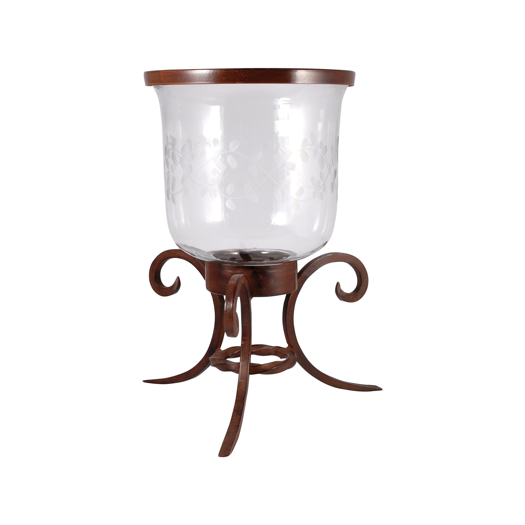 Pomeroy Pom-621215 Illuminati Collection Montana Rustic,clear Finish Candle/candle Holder