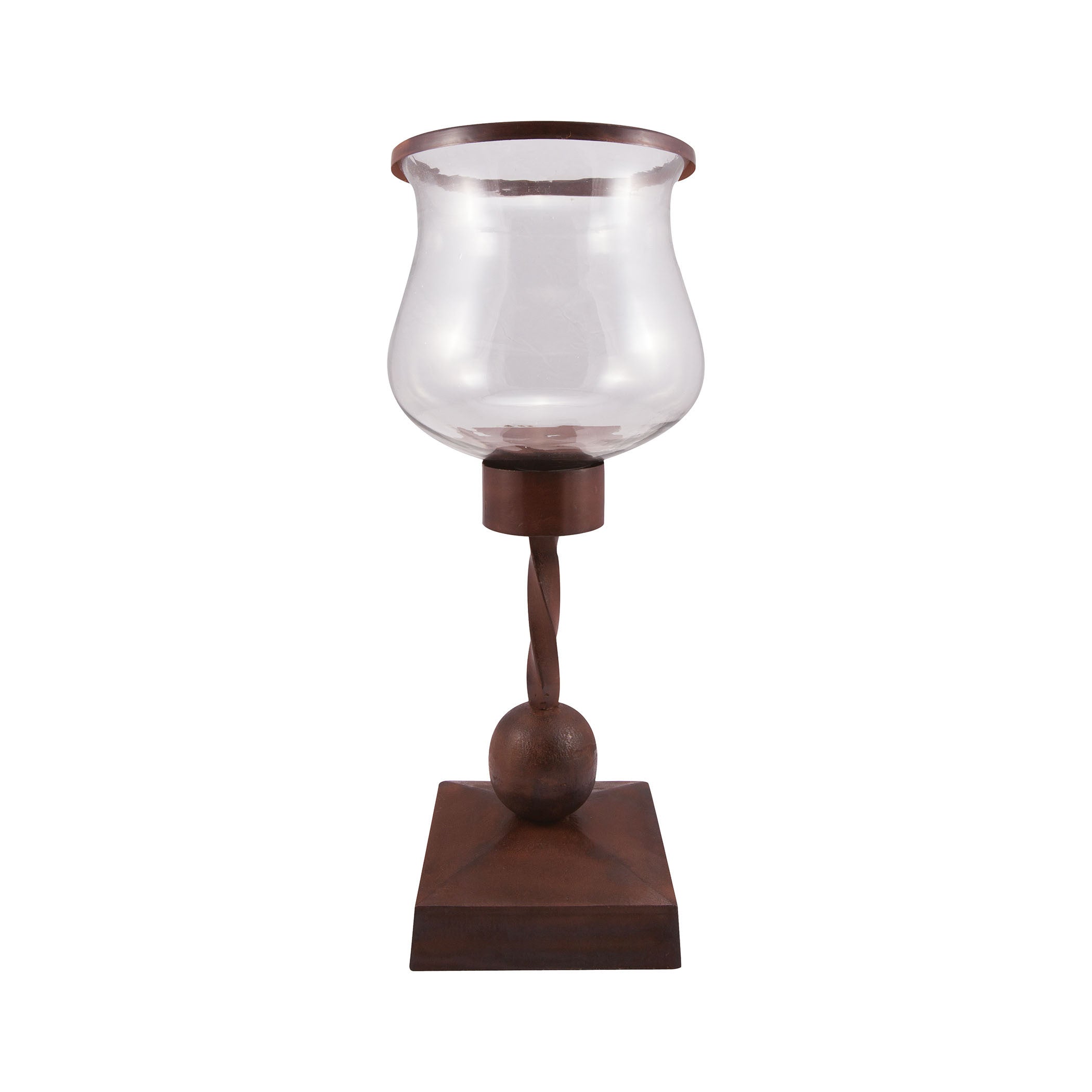 Pomeroy Pom-621345 Mirebella Collection Montana Rustic,clear Finish Candle/candle Holder