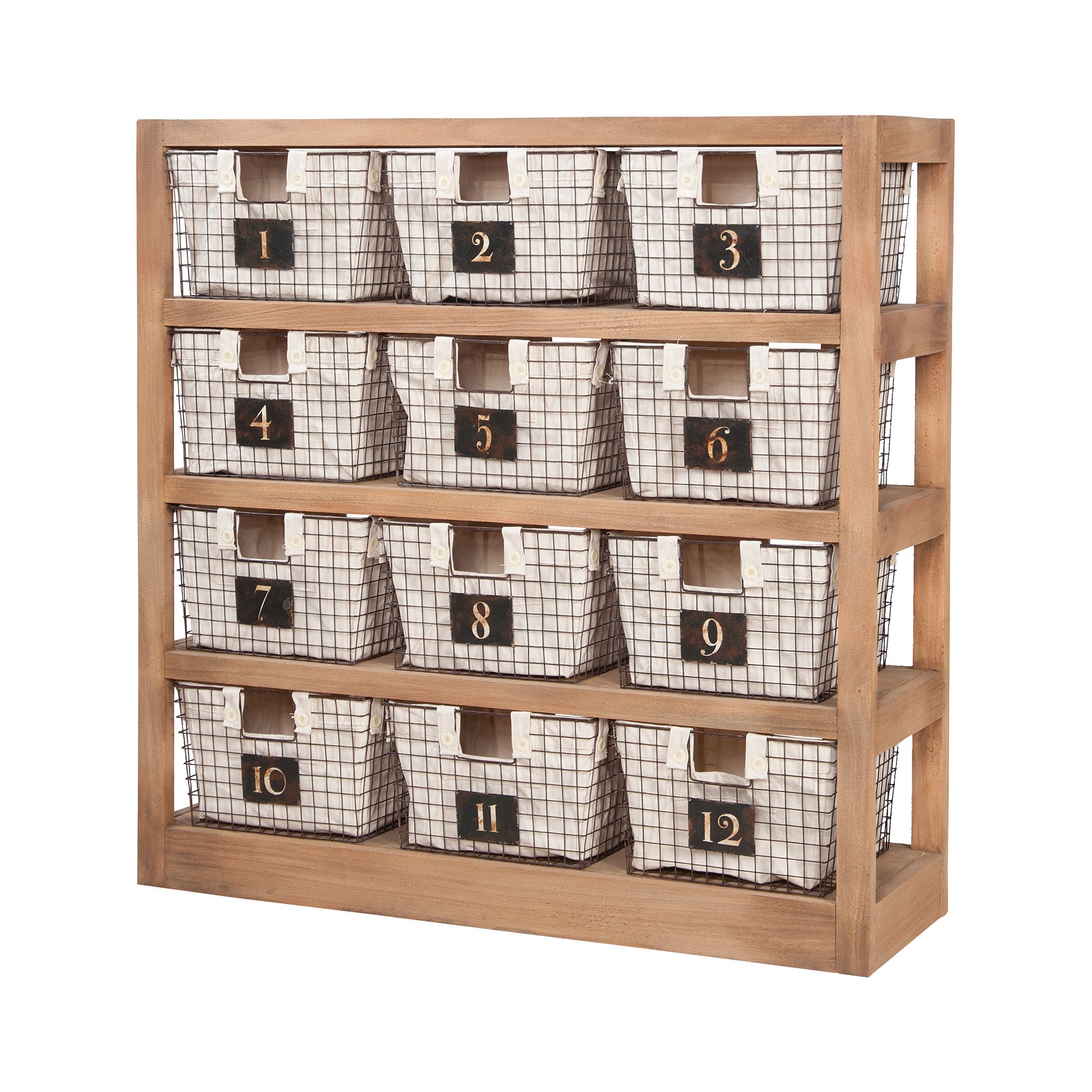 Guildmaster Gui-625060 Locker Baskets Collection Honey Oak Finish Shelf