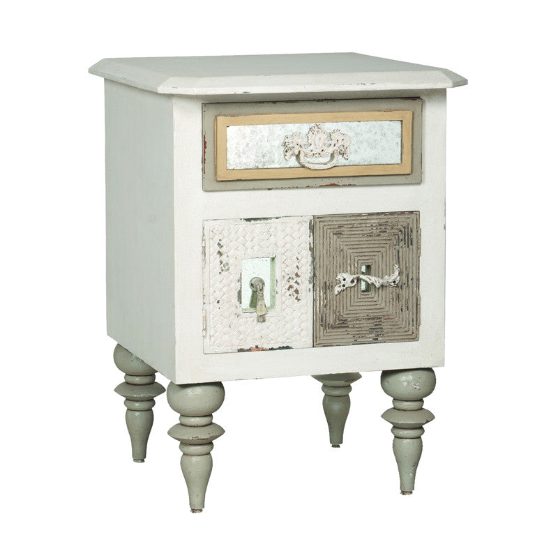 Guildmaster Gui-641017 Mosaic Collection White Finish Chest