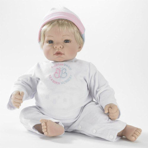 Madame Alexander Babble Baby, Blonde Hair, Blue Eye Munchkin Doll