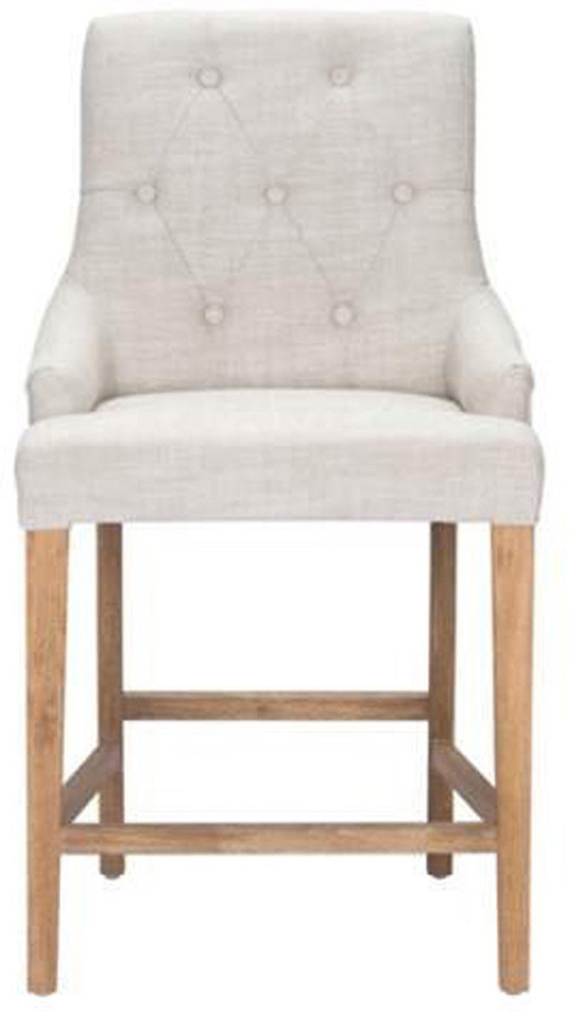 Zuo Modern 98602 Burbank Counter Chair Color Beige Oak Wood Finish