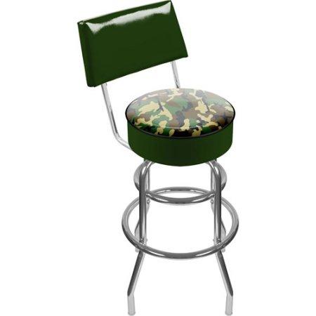 Adg Source Hunt1100-camo Hunt Camo Padded Swivel Bar Stool With Back