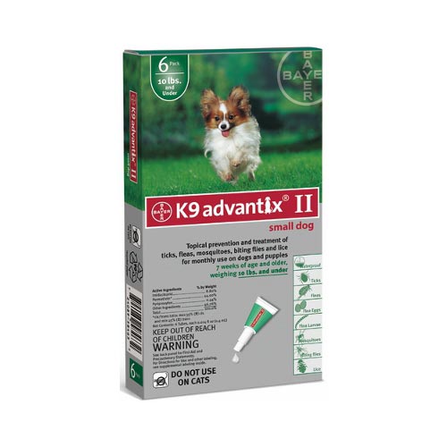 Advantix Advx-green-10-6 Flea And Tick Control For Dogs Under 10 Lbs 6 Month Supply