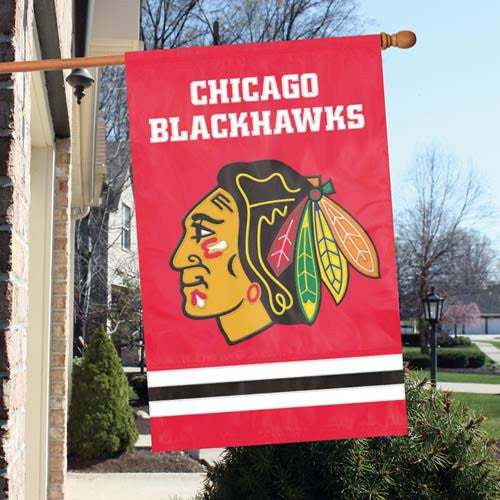 The Party Animal, Inc. Afbla Chicago Blackhawks Appliqué Banner Flag