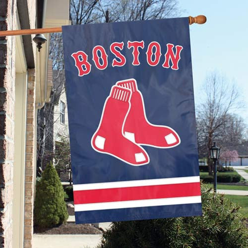 The Party Animal, Inc. Afbos Boston Red Sox Appliqué Banner Flag