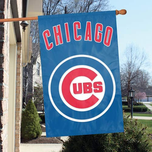 The Party Animal, Inc. Afcub Chicago Cubs Appliqué Banner Flag