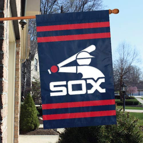 The Party Animal, Inc. Afcwsb Chicago White Sox Appliqué Banner Flag Retro "batterman" Design
