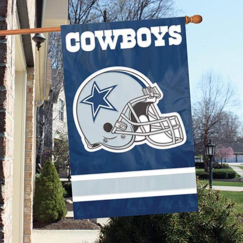 The Party Animal, Inc. Afda Dallas Cowboys Appliqué Banner Flag Helmet Design