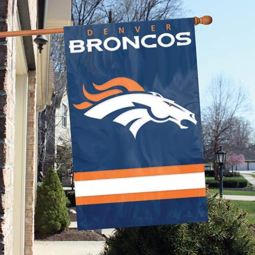 The Party Animal, Inc. Afdb Denver Broncos Appliqué Banner Flag