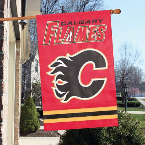 The Party Animal, Inc. Afflm Calgary Flames Appliqué Banner Flag