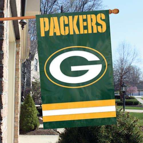 The Party Animal, Inc. Afgb Green Bay Packers Appliqué Banner Flag