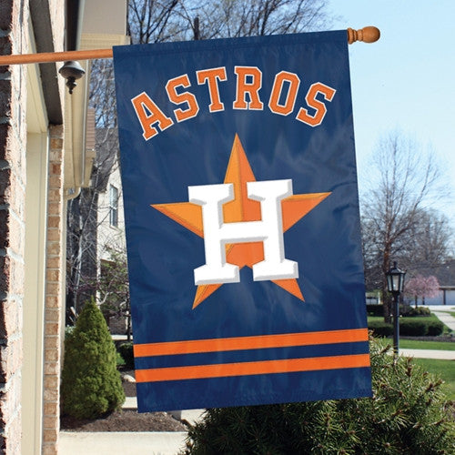 The Party Animal, Inc. Afhou Houston Astros Appliqué Banner Flag