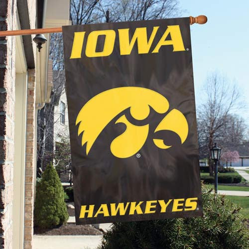 The Party Animal, Inc. Afia Iowa Hawkeyes Appliqué Banner Flag